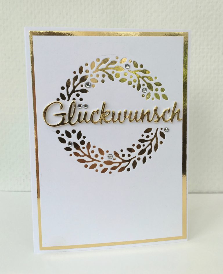 KartenKunst » Glückwunsch in Gold