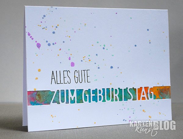 Farbenfroher Geburtstag KartenKunst